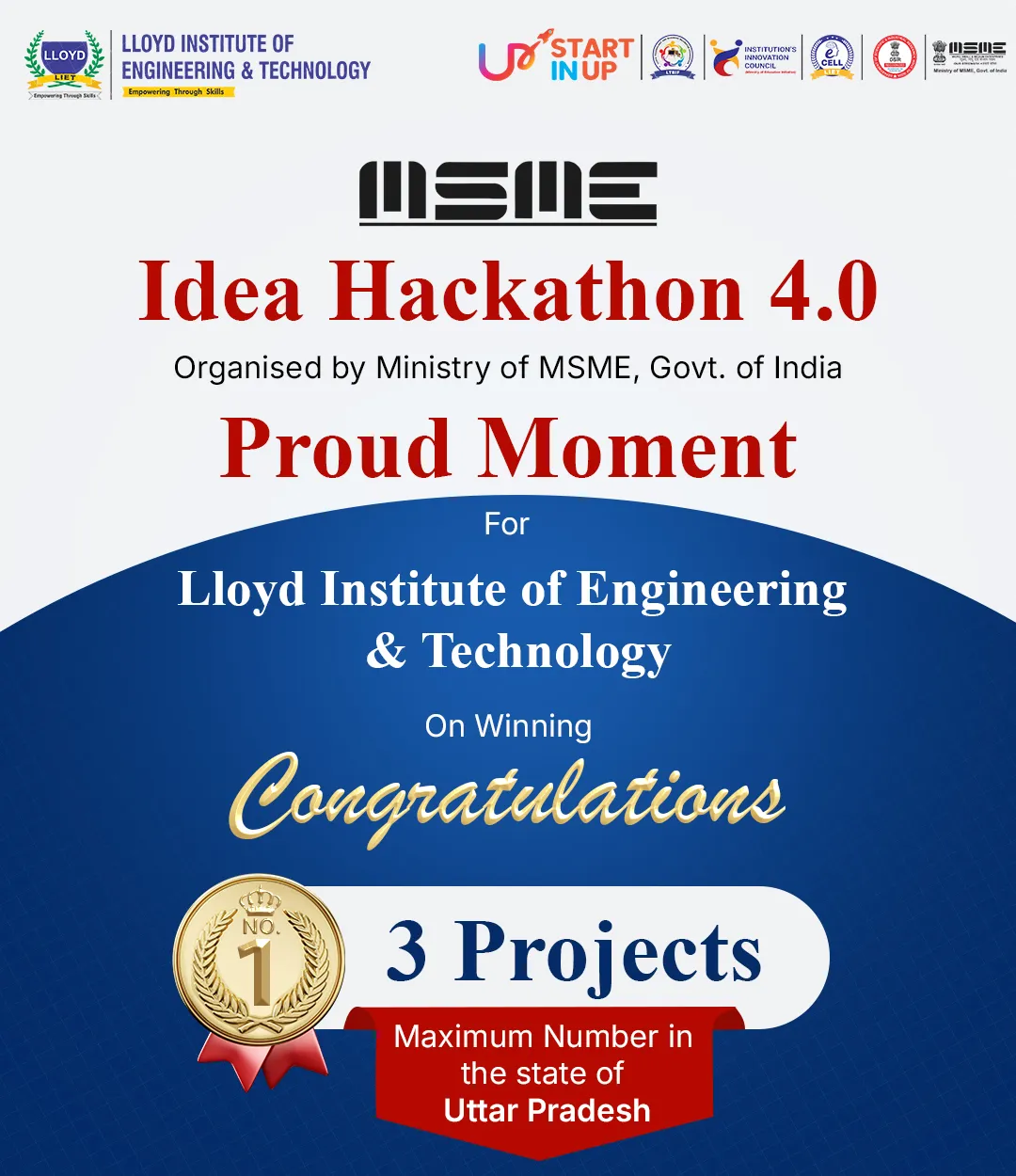 LIET Idea Hackathon achievement