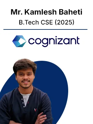 Placed student — Mr. Kamlesh Baheti